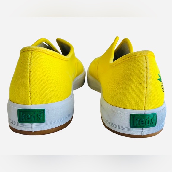 Keds 90s Vintage Yellow Fabric Slip On Sneakers Women’s Size 8 Customized - Picture 7 of 10